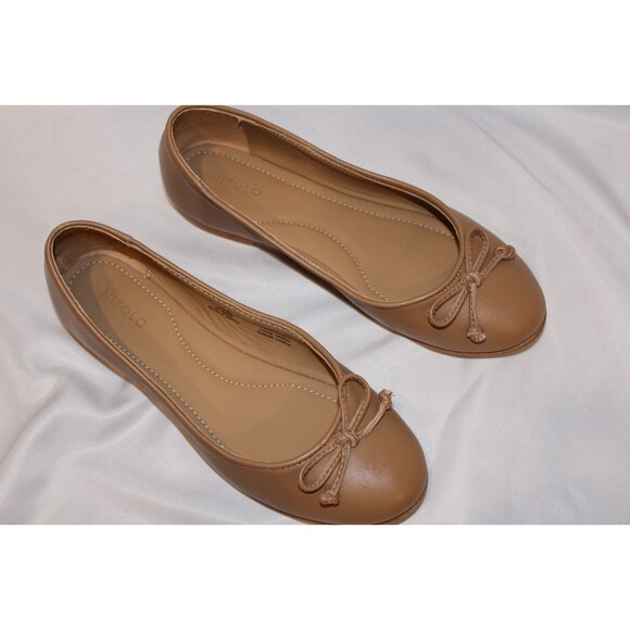 NISOLO WOMEN'S BEA LEATHER MARY JANE BALLET FLATS ALMOND SZ 7‎ NIB $138 - Picture 6 of 6